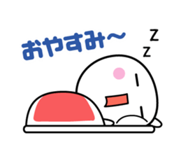 Animation of white thing (winter) sticker #14136411