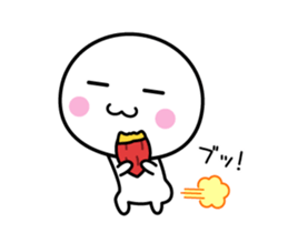 Animation of white thing (winter) sticker #14136417