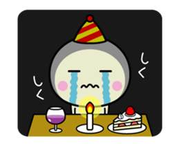 Animation of white thing (winter) sticker #14136418