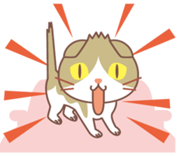 Cat and convertible sticker #14136593