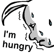(English)The I'm-hungry-rabbit sticker #14136764