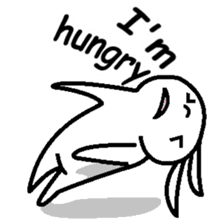 (English)The I'm-hungry-rabbit sticker #14136774