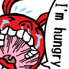 (English)The I'm-hungry-rabbit sticker #14136777