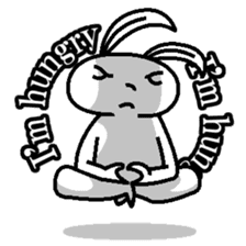 (English)The I'm-hungry-rabbit sticker #14136780