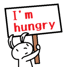 (English)The I'm-hungry-rabbit sticker #14136789