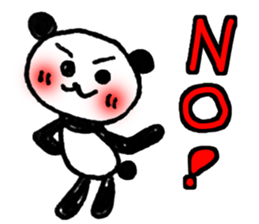 Hand-painted panda 13 sticker #14137282