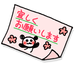 Hand-painted panda 13 sticker #14137289