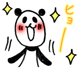Hand-painted panda 13 sticker #14137290