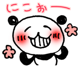 Hand-painted panda 13 sticker #14137291