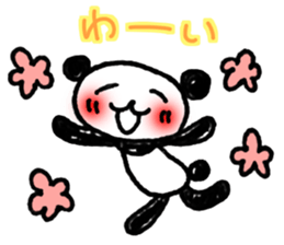 Hand-painted panda 13 sticker #14137293