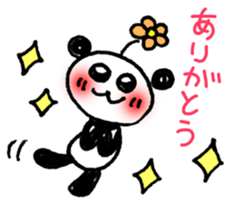 Hand-painted panda 13 sticker #14137295