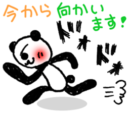 Hand-painted panda 13 sticker #14137303