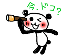 Hand-painted panda 13 sticker #14137305