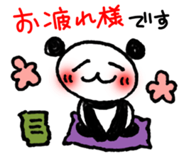 Hand-painted panda 13 sticker #14137306