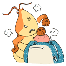 Shrimp & Whale shark sticker #14137865