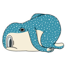 Shrimp & Whale shark sticker #14137866