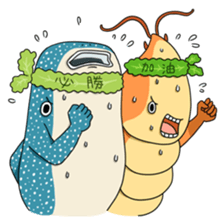 Shrimp & Whale shark sticker #14137868