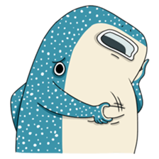 Shrimp & Whale shark sticker #14137870