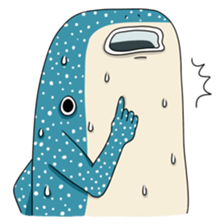 Shrimp & Whale shark sticker #14137878