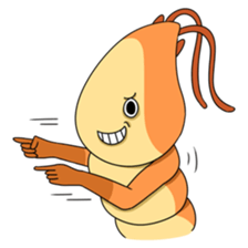 Shrimp & Whale shark sticker #14137879