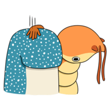 Shrimp & Whale shark sticker #14137884