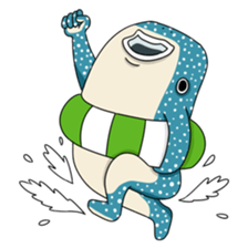 Shrimp & Whale shark sticker #14137886