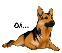 German Shepherd Dogs. Part4. sticker #14138007
