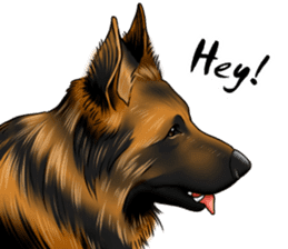 German Shepherd Dogs. Part4. sticker #14138010