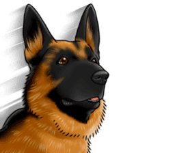 German Shepherd Dogs. Part4. sticker #14138012