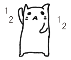 It moves a little Mr. kitten. sticker #14138295