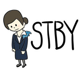 Ground Handling Agent Girl sticker #14139153