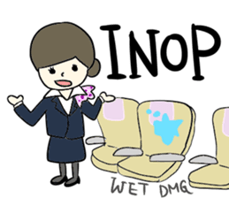 Ground Handling Agent Girl sticker #14139155