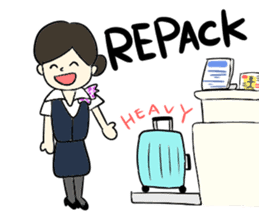 Ground Handling Agent Girl sticker #14139157