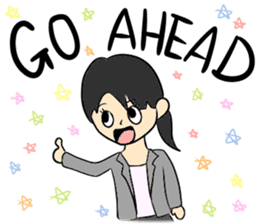 Ground Handling Agent Girl sticker #14139159