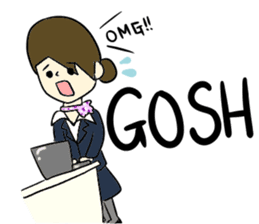 Ground Handling Agent Girl sticker #14139160