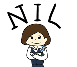 Ground Handling Agent Girl sticker #14139161