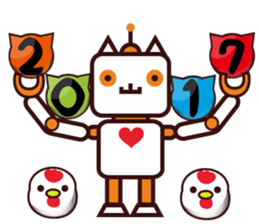 nyandama For New Year 2017 sticker #14140211