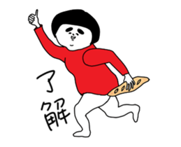 Girl of red dress Part6 sticker #14140385