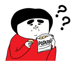 Girl of red dress Part6 sticker #14140393