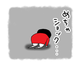 Girl of red dress Part6 sticker #14140396