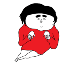 Girl of red dress Part6 sticker #14140397