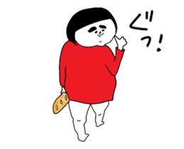 Girl of red dress Part6 sticker #14140400