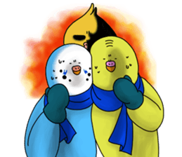 Creatures such as the cockatiel 7 sticker #14141539