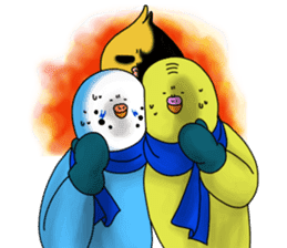 Creatures such as the cockatiel 7 sticker #14141539