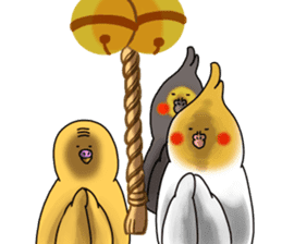 Creatures such as the cockatiel 7 sticker #14141547