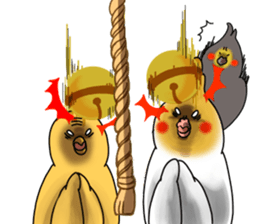 Creatures such as the cockatiel 7 sticker #14141548
