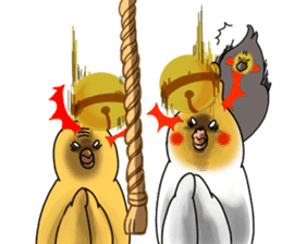 Creatures such as the cockatiel 7 sticker #14141548
