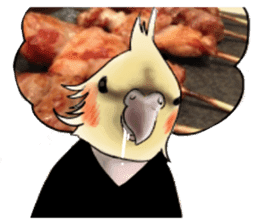 Creatures such as the cockatiel 7 sticker #14141554