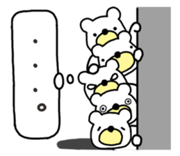 Five White Bears sticker #14141644