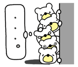 Five White Bears sticker #14141644